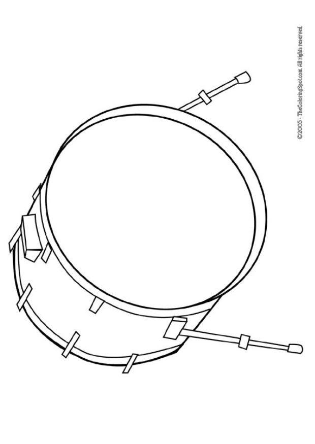 tamburello Disegno da colorare tamburello