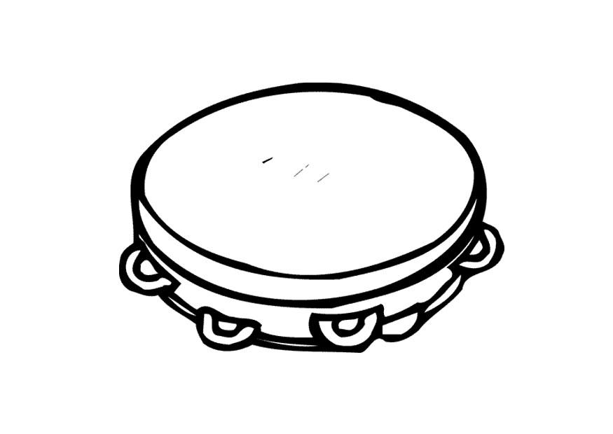 tamburello Disegno da colorare tamburello
