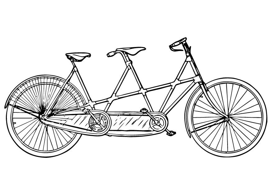 tandem Disegno da colorare tandem