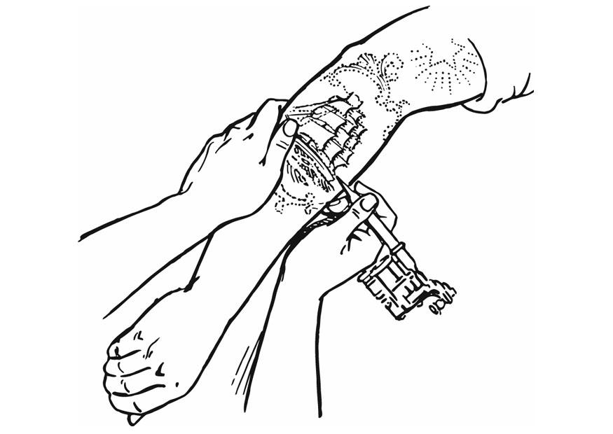 tatuaggio Disegno da colorare tatuaggio