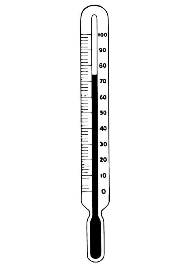 temperatura - termometro Disegno da colorare temperatura - termometro
