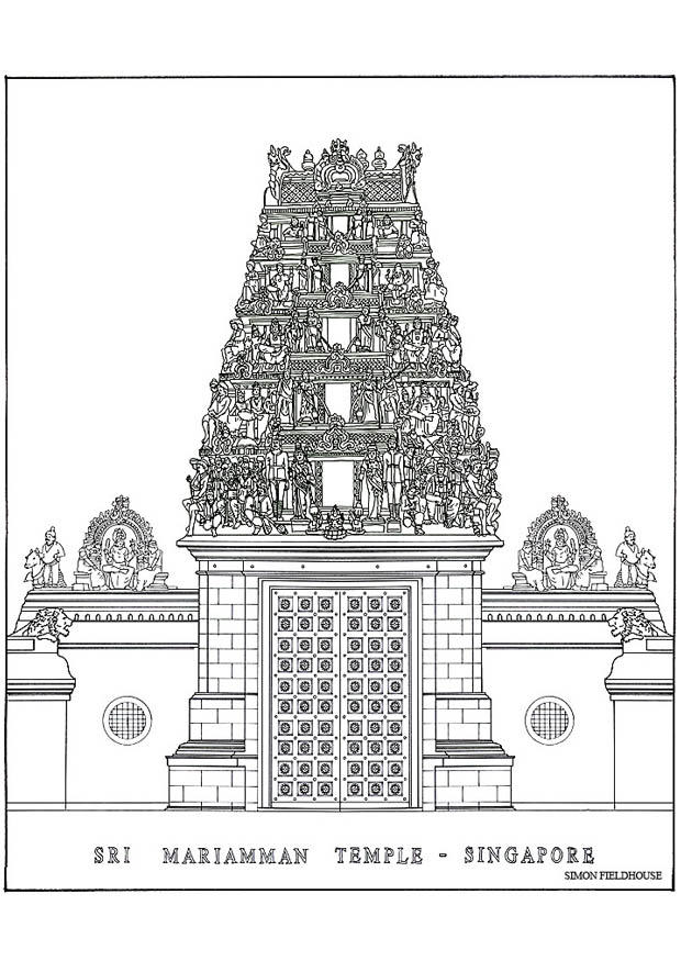 tempio Disegno da colorare tempio