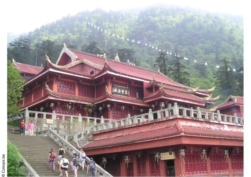 tempio su monte emei Foto tempio su monte emei