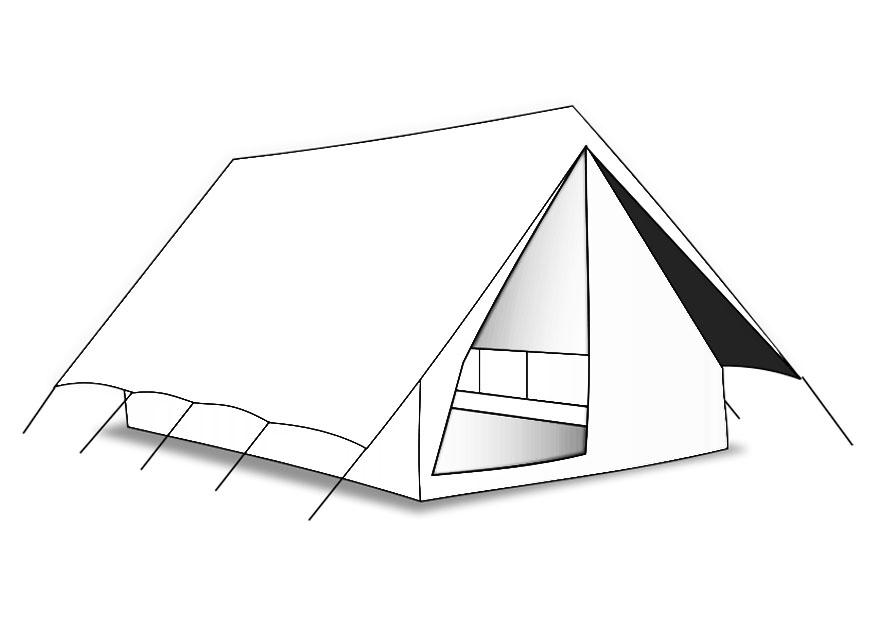 tenda Disegno da colorare tenda