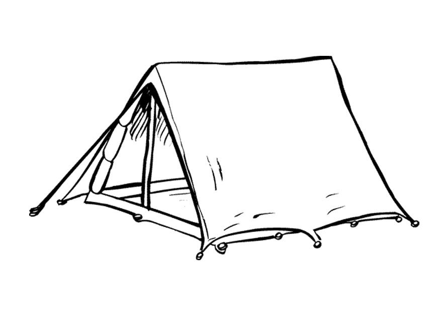 tenda Disegno da colorare tenda