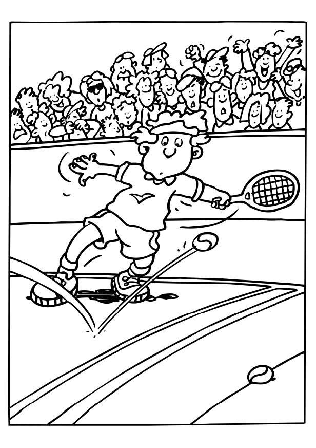tennis Disegno da colorare tennis