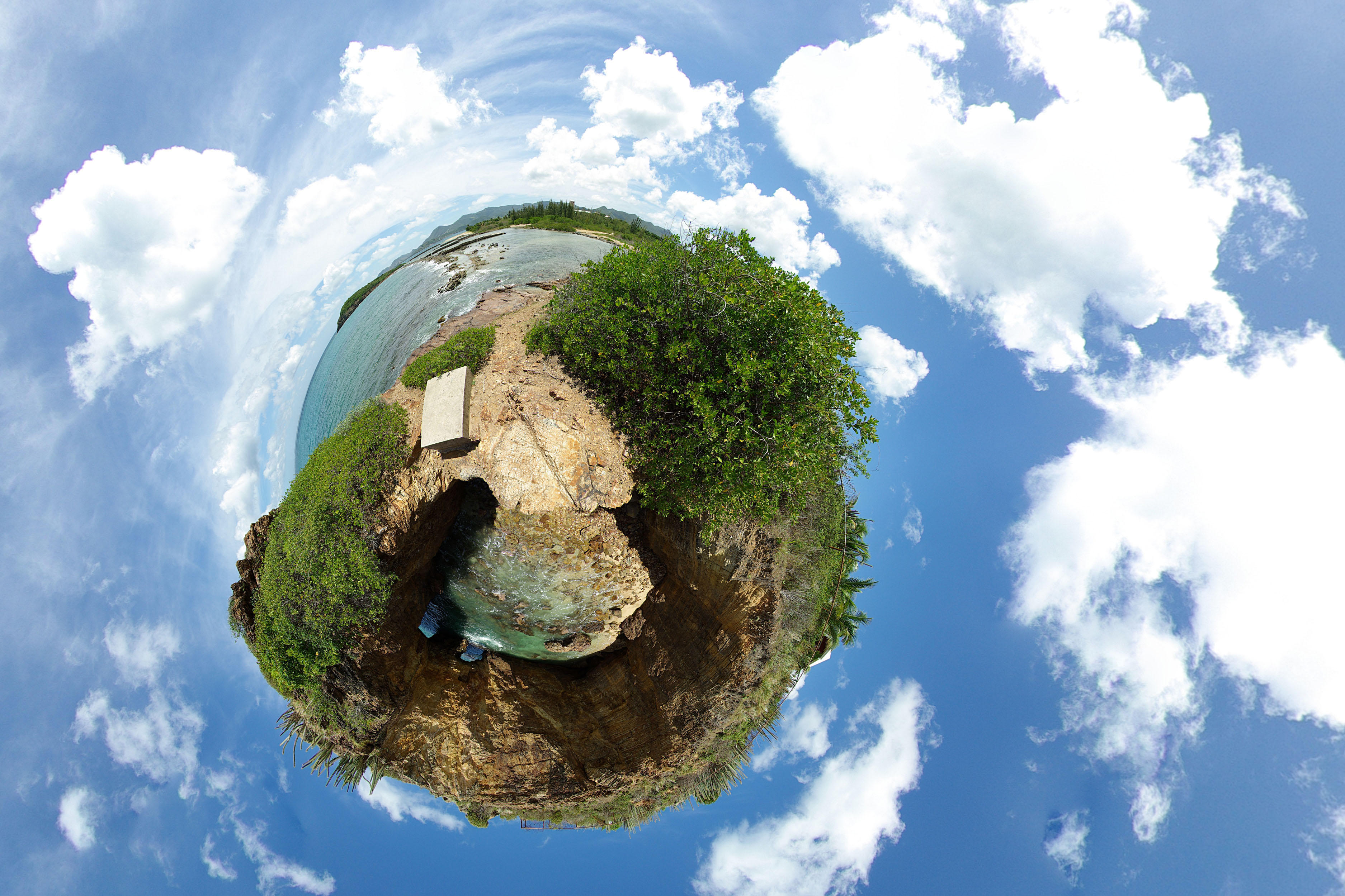 Foto terra - effetto panoramico