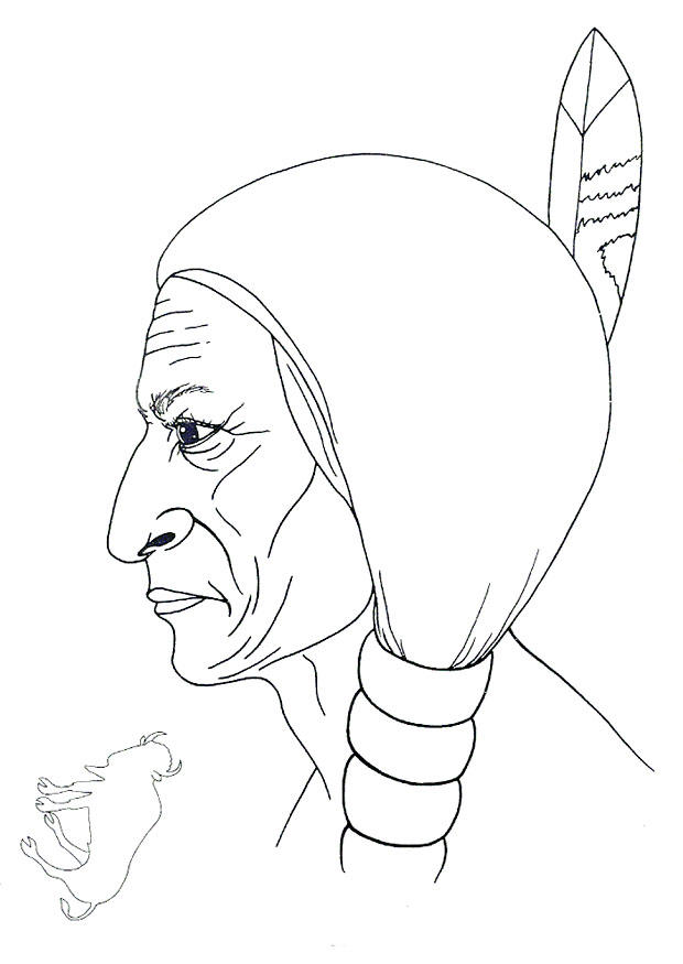 toro seduto Disegno da colorare toro seduto