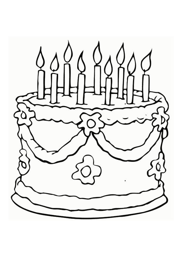 torta Disegno da colorare torta