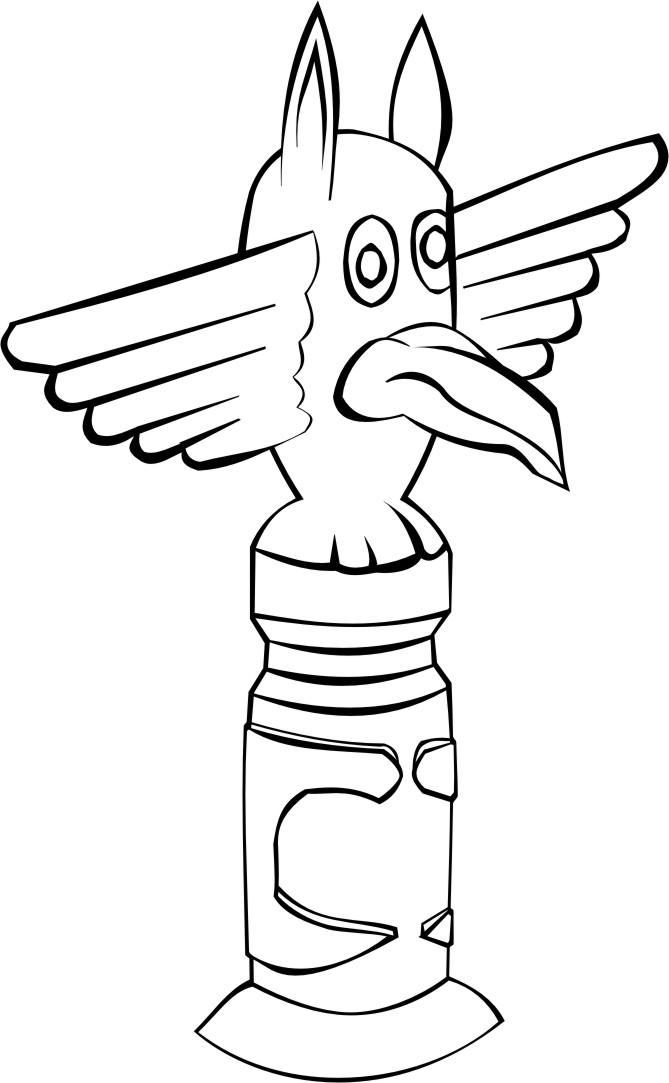 totem Disegno da colorare totem