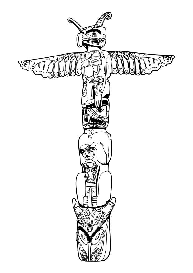 totem Disegno da colorare totem