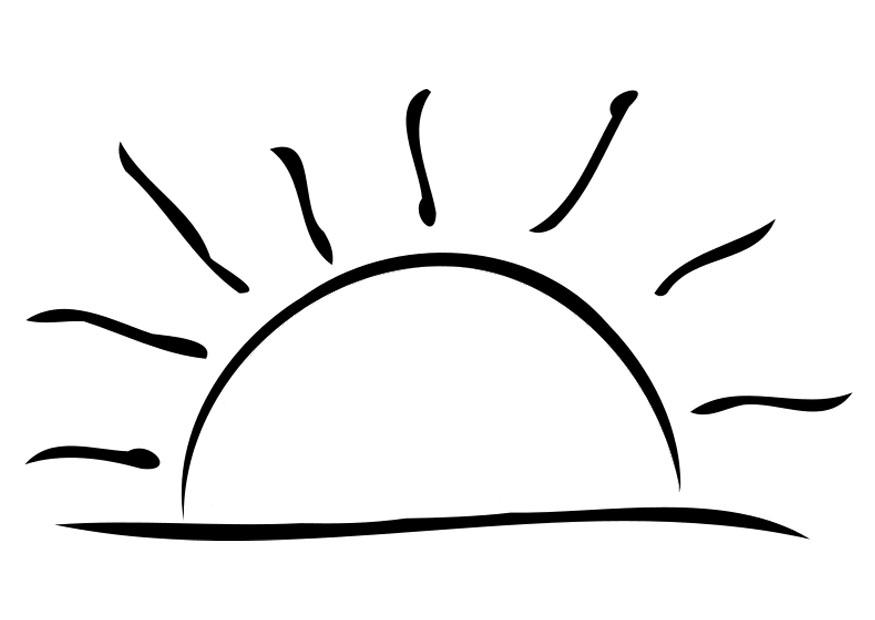 tramonto Disegno da colorare tramonto