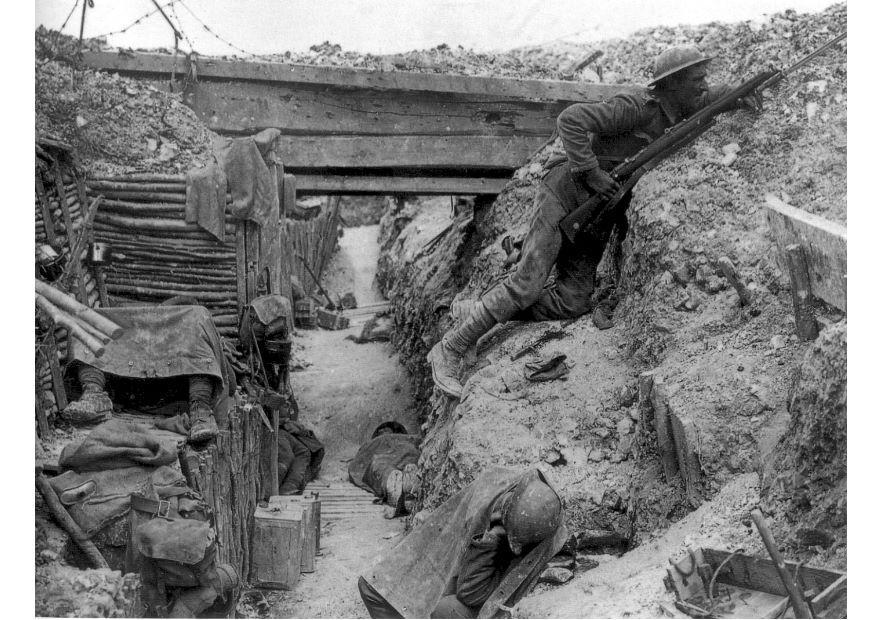 trincea - battaglia della somme Foto trincea - battaglia della somme
