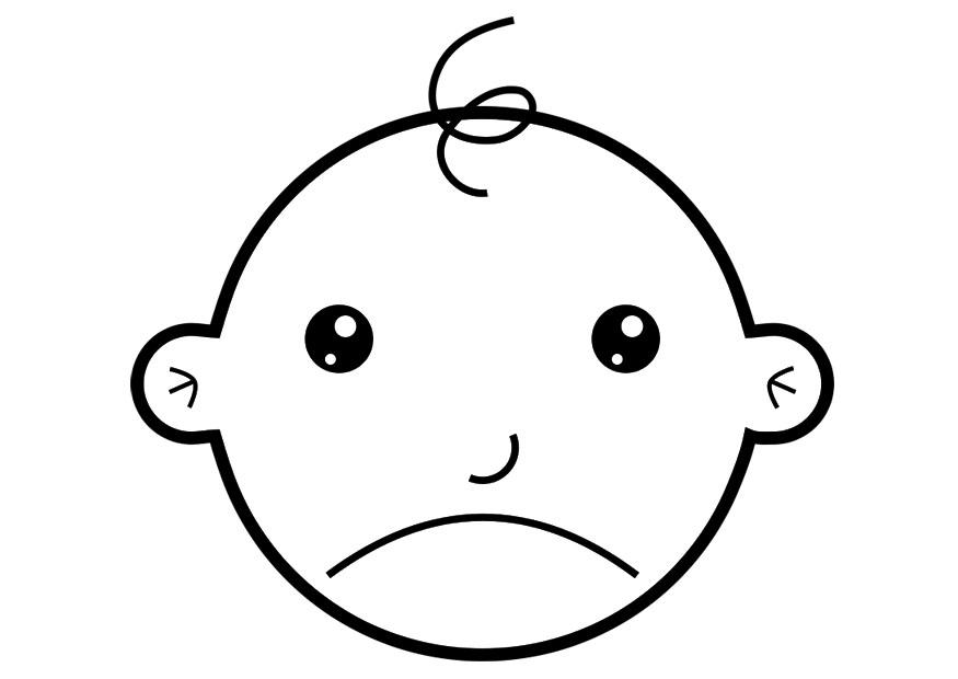 triste Disegno da colorare triste
