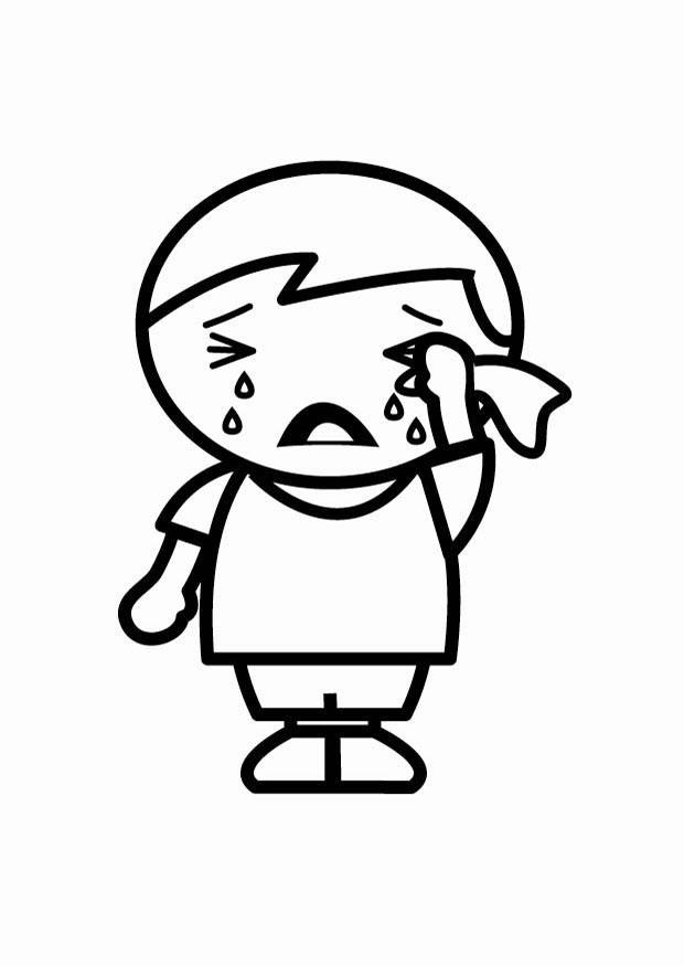 triste Disegno da colorare triste