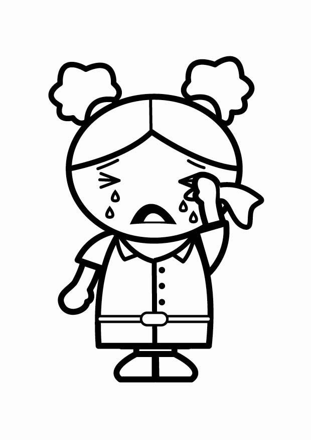 triste Disegno da colorare triste