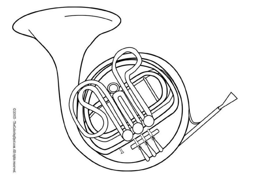 tromba Disegno da colorare tromba