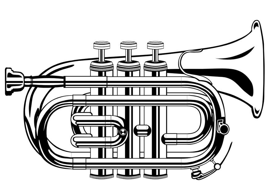 trombetta Disegno da colorare trombetta