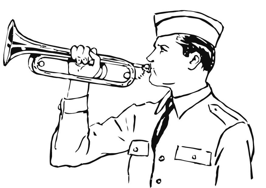 trombetta Disegno da colorare trombetta
