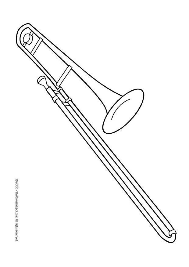 trombone Disegno da colorare trombone