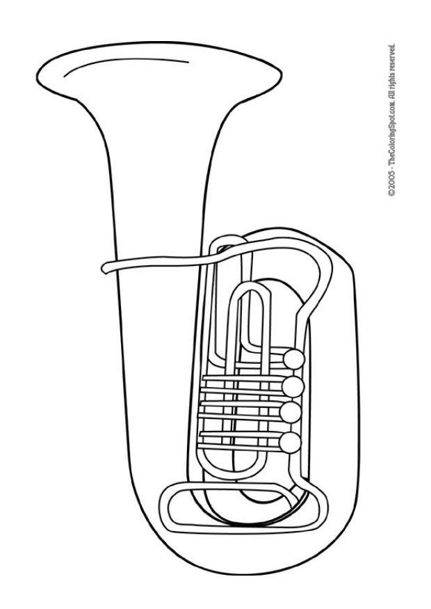 tuba Disegno da colorare tuba