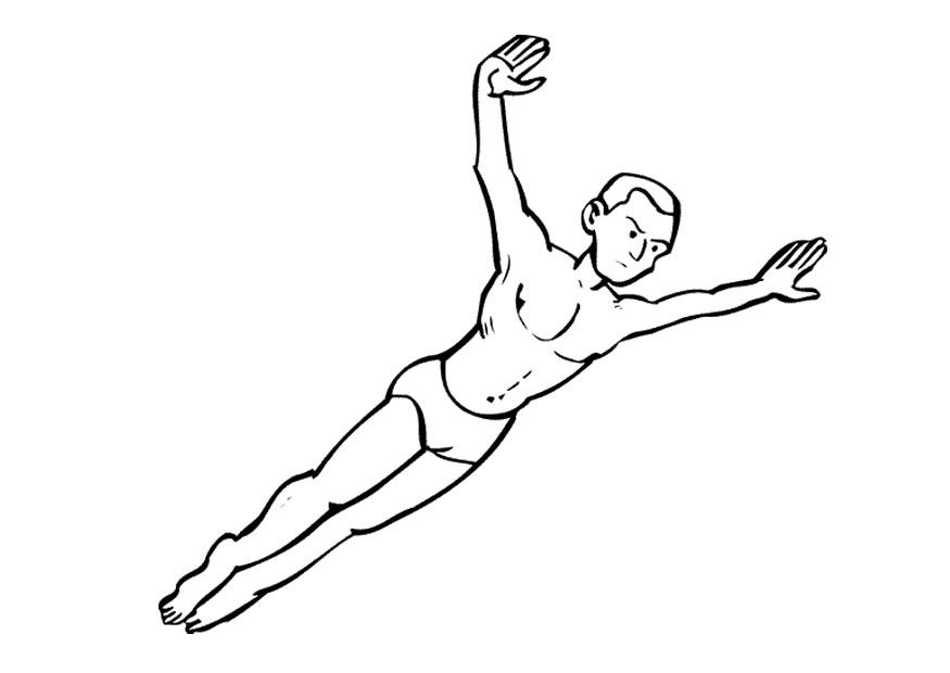 tuffi Disegno da colorare tuffi