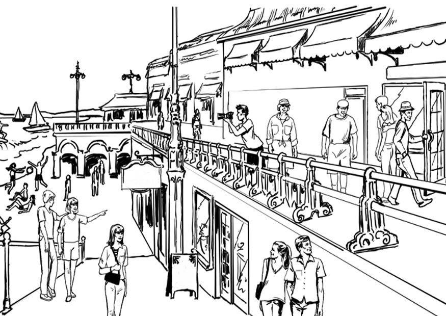 turismo - arte Disegno da colorare turismo - arte