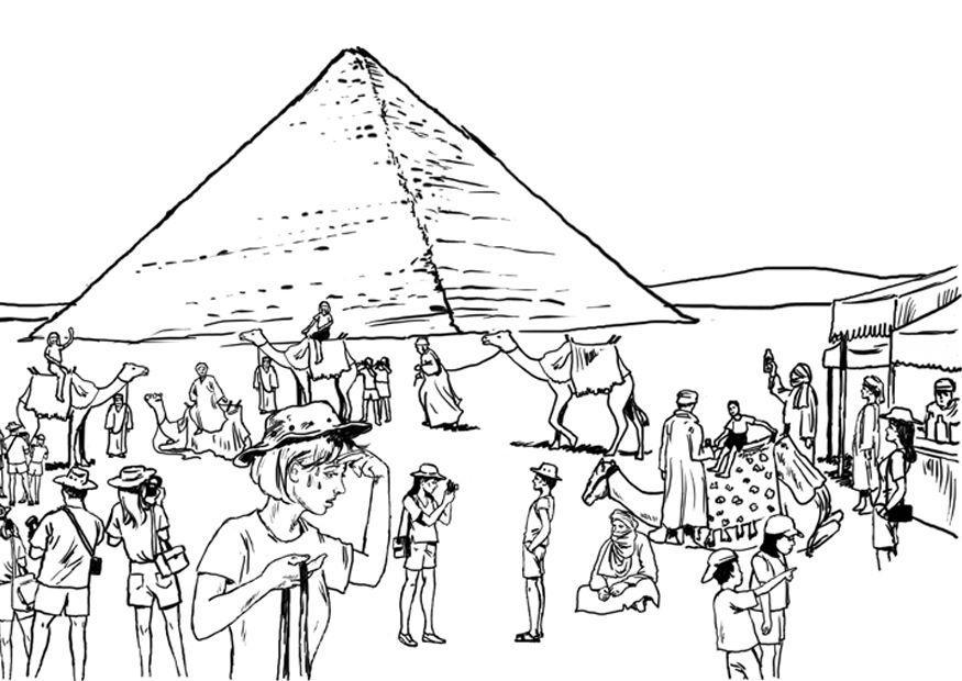 turismo - egitto Disegno da colorare turismo - egitto
