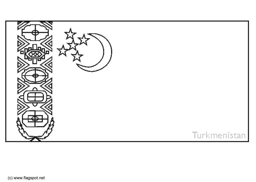 turkmenistan Disegno da colorare turkmenistan