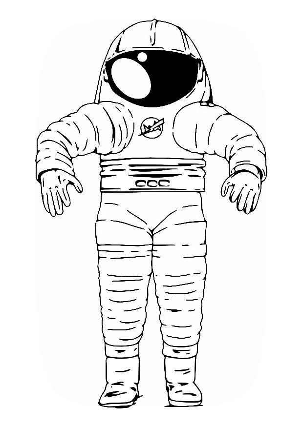 tuta spaziale Disegno da colorare tuta spaziale