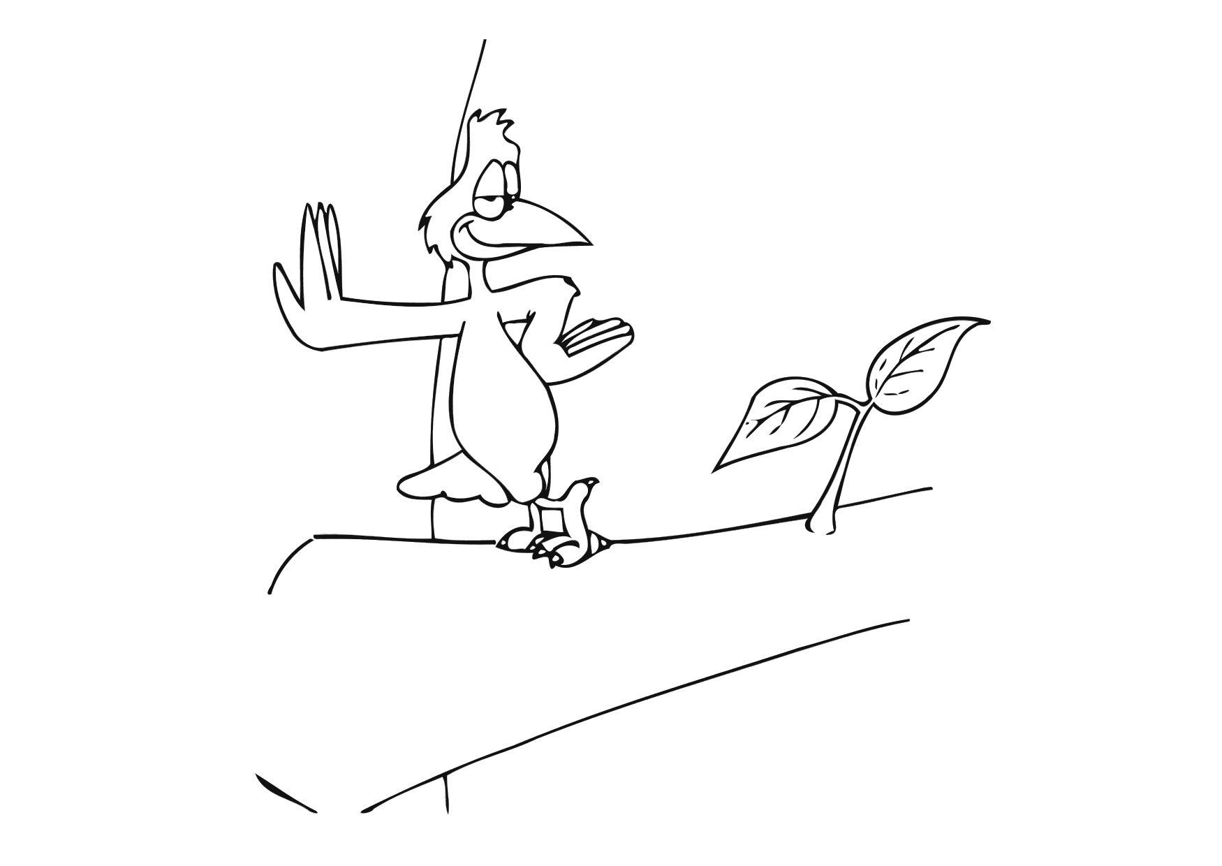 uccello Disegno da colorare uccello