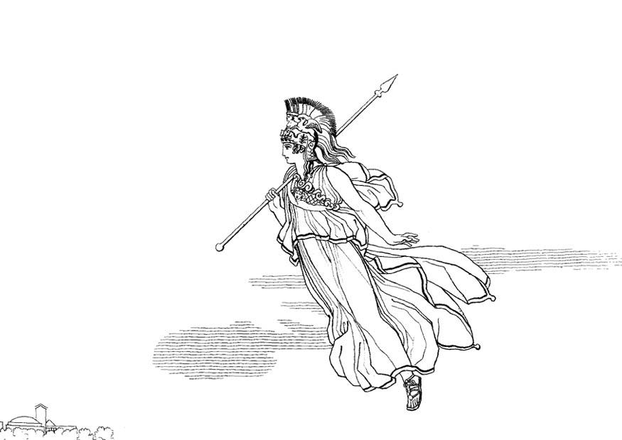 ulisse - minerva Disegno da colorare ulisse - minerva