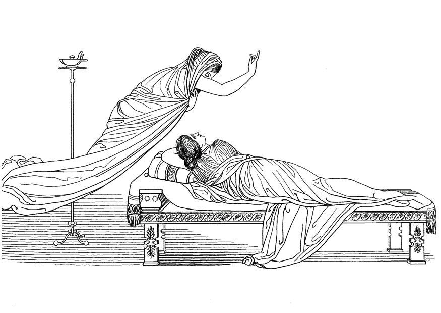 ulisse - minerva e la regina Disegno da colorare ulisse - minerva e la regina