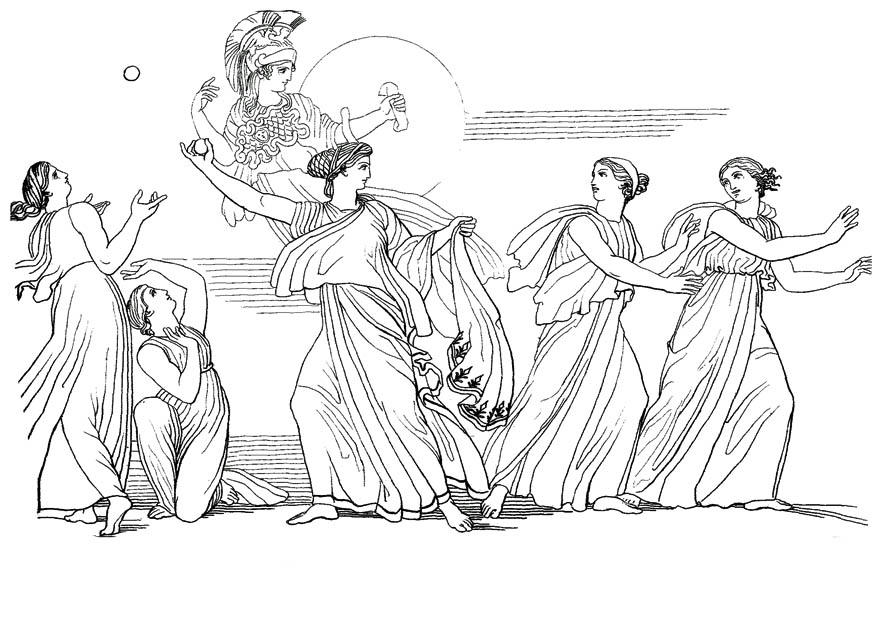 Disegno da colorare ulisse - nausica