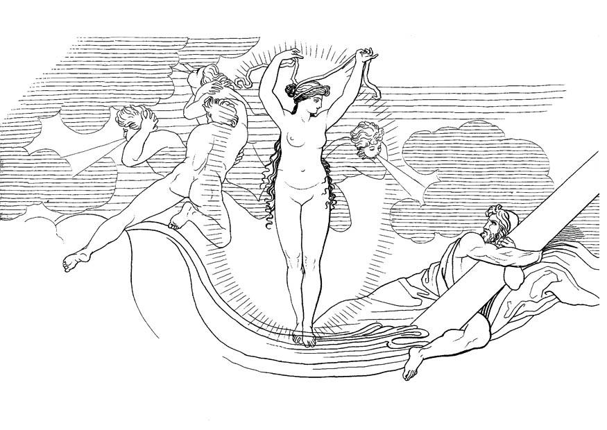 ulisse - nettuno alza una tempesta Disegno da colorare ulisse - nettuno alza una tempesta