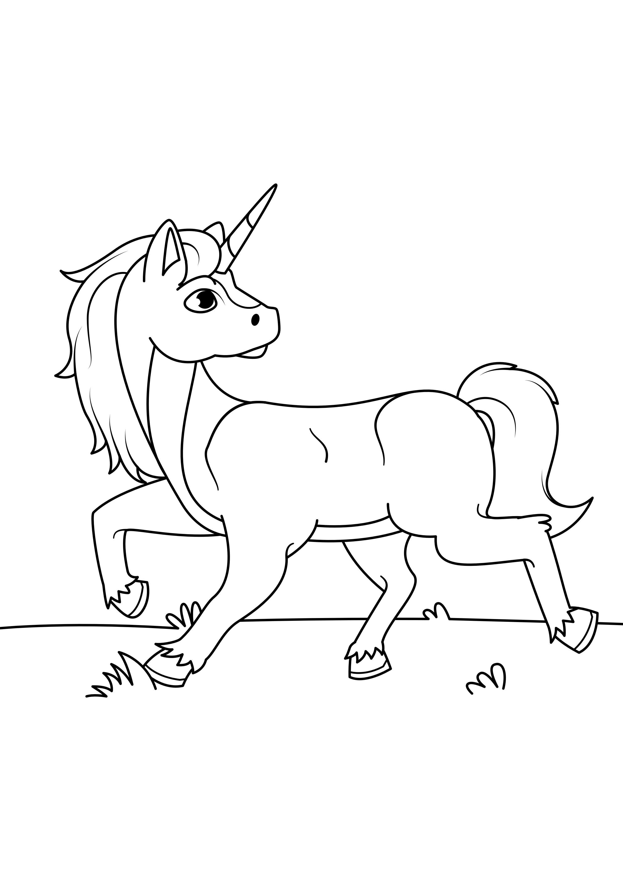 unicorno Disegno da colorare unicorno