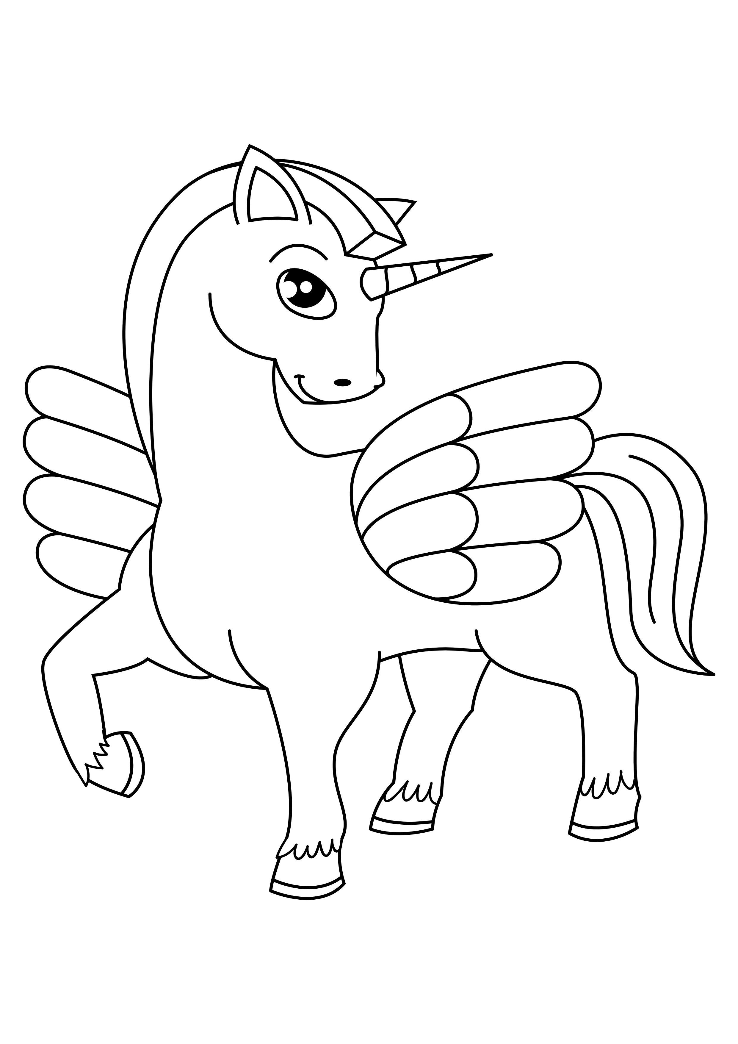 unicorno Disegno da colorare unicorno