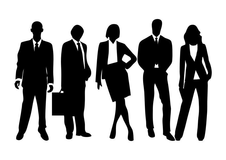 uomini e donne in abito da lavoro Disegno da colorare uomini e donne in abito da lavoro