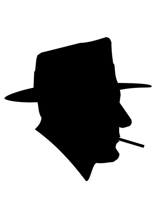 uomo che fuma Disegno da colorare uomo che fuma