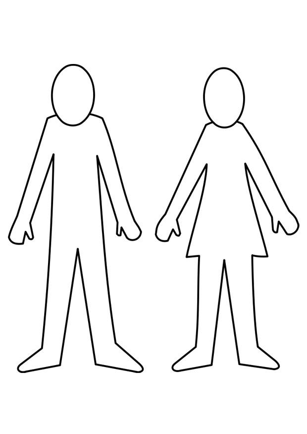 uomo e donna Disegno da colorare uomo e donna