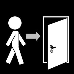 uscire dalla porta Disegno da colorare uscire dalla porta