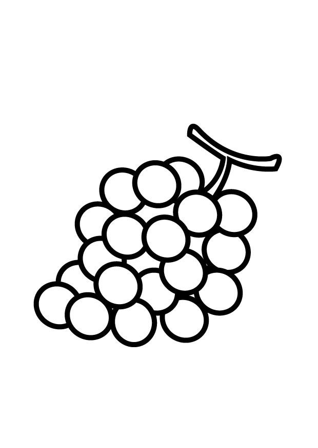 uva Disegno da colorare uva