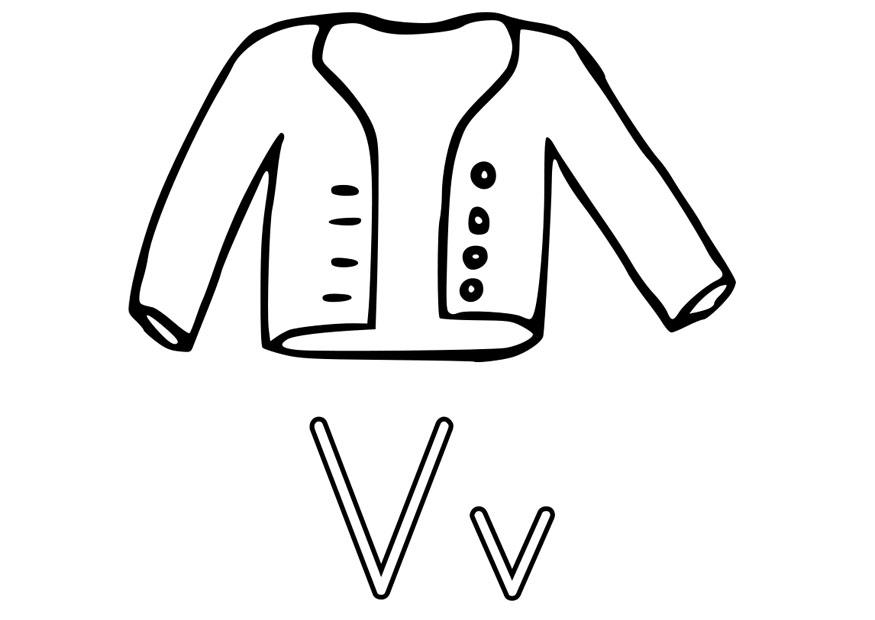v Disegno da colorare v