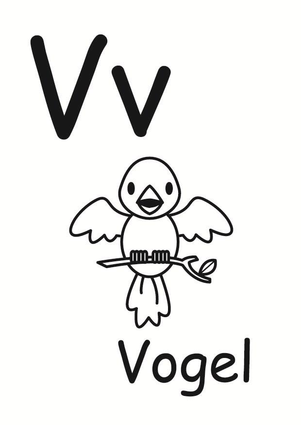 v Disegno da colorare v