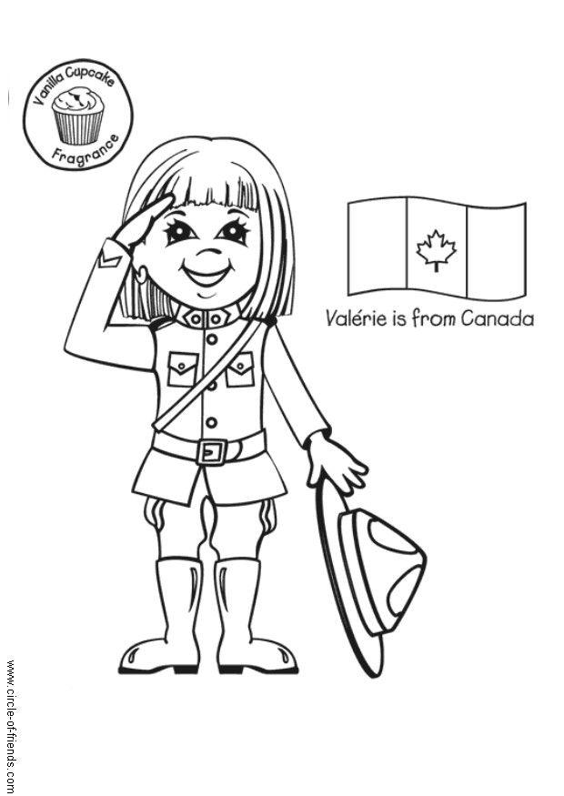 Disegno da colorare valerie dal canada