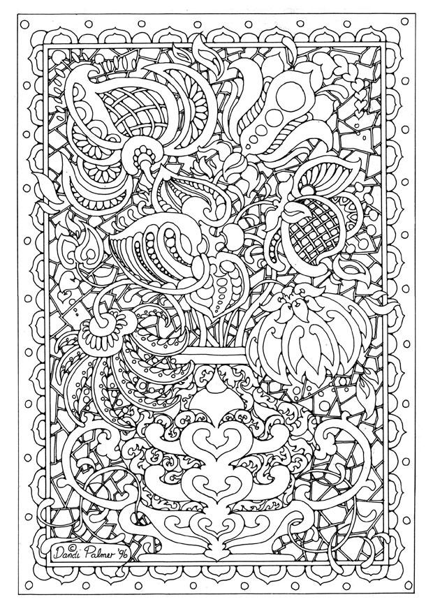 vaso fiori Disegno da colorare vaso fiori