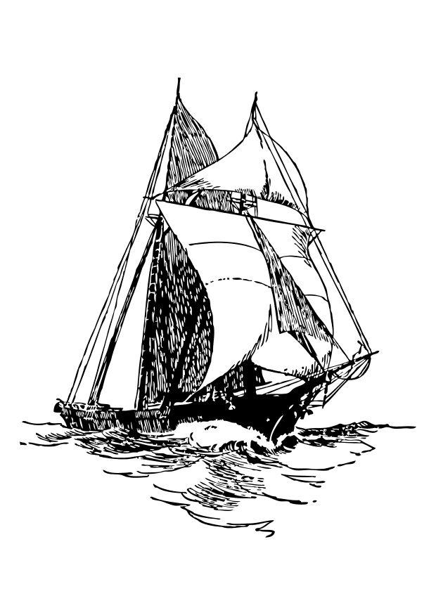 veliero Disegno da colorare veliero