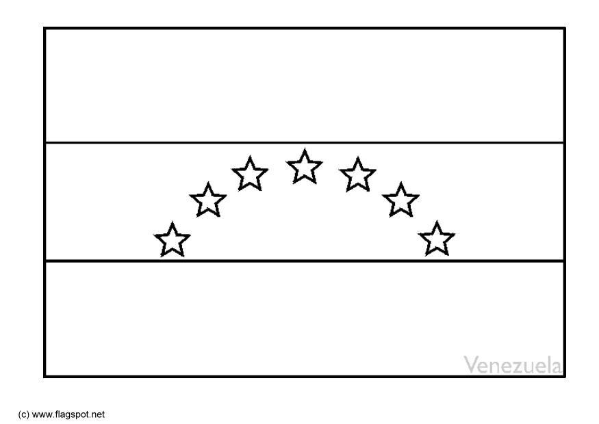 Disegno da colorare venezuela