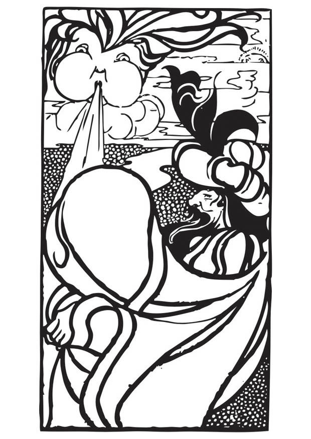 vento Disegno da colorare vento