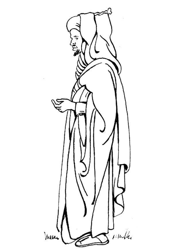 veste - burnus Disegno da colorare veste - burnus